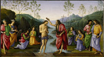 Perugino, Taufe Christi von klassik art