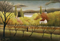 H.Rousseau, Landschaft mit Bauer by klassik art