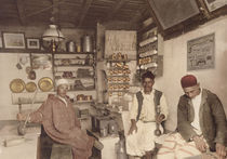 Kaffeehaus in Algier / Photochrom von klassik art