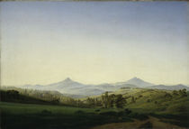 C.D.Friedrich,Boehm.Landschaft Millesch. by klassik art