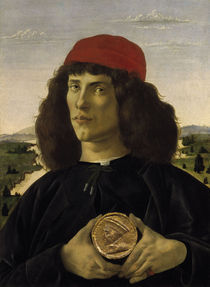 Botticelli, Bildnis eines Unbekannten by klassik art