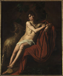 Caravaggio, Johannes der Taeufer by klassik art