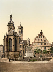 Stuttgart, Stiftskirche / Photochrom by klassik art