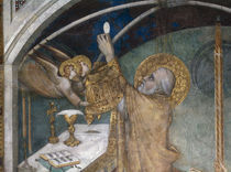 Simone Martini, Hl.Martin bei Messe by klassik art