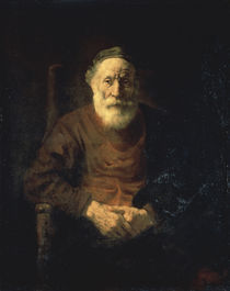 Rembrandt, Alter Mann in rotem Gewand by klassik art