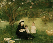 B.Morisot, Fliederbuesche in Maurecourt by klassik art