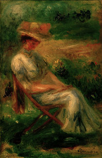 A.Renoir, Sitzende Frau im Garten by klassik art