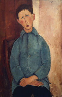 Modigliani,A./Junge in blauer Jacke/1918 von klassik art