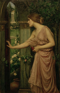 Waterhouse/Psyche oeffnet Amors Gartentor by klassik art