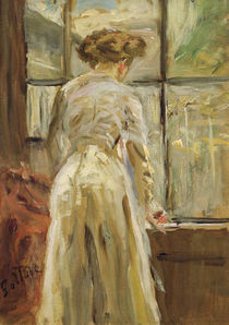 Fritz von Uhde, Frau neben dem Fenster von klassik art