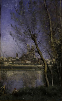 C.Corot, Kathedrale in Mantes by klassik art