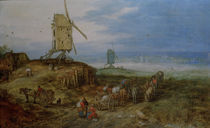 J.Brueghel d.Ae., Landschaft mit Muehlen by klassik art