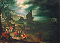 J.Brueghel d.Ae., Kuestenlandschaft m.Jona by klassik art