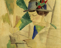 August Macke, Bildnis der Ehefrau by klassik art