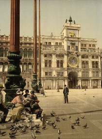 Venedig, Piazzetta, Torre del Orologio by klassik art