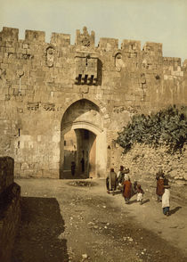 Jerusalem, Loewentor / Photochrom von klassik art