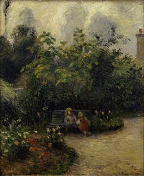 C.Pissarro,Ecke im Garten in L'Hermitage by klassik art
