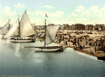 Yarmouth, Strand / Photochrom von klassik art