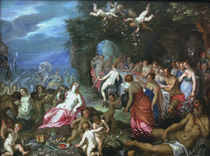 Balen u. Brueghel, Festmahl der Goetter von klassik art