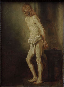 Rembrandt, Christus an der Geisselsaeule von klassik art