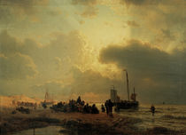 A.Achenbach, Strand von Scheveningen by klassik art