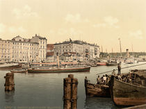 Stettin,Hafen,Dampfschiff von klassik art