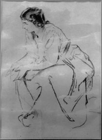 Ludwig Knaus, Sitzende by klassik art