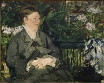 E.Manet, Madame Manet im Wintergarten by klassik art