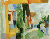 A.Macke, Unser Garten am See von klassik art