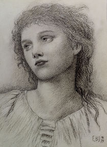 E.Burne Jones, Studienkopf von klassik art