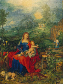 J.Brueghel d.Ae., Maria mit vielen Tieren by klassik art