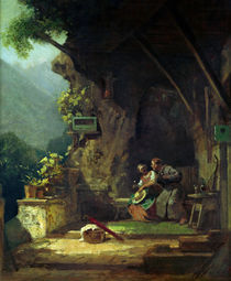 C.Spitzweg, Der verliebte Einsiedler by klassik art