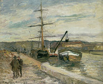 Camille Pissarro, Hafen in Rouen von klassik art
