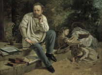G.Courbet, Proudhon u. seine Kinder by klassik art