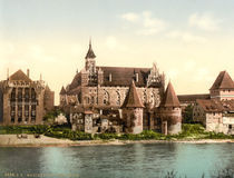 Marienburg von Nordwesten / Photochrom von klassik art