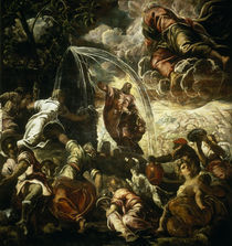 Tintoretto, Moses schlaegt Wasser.... von klassik art