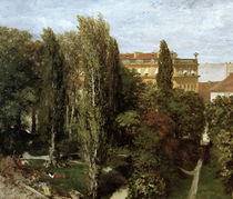 Menzel,A./Blick auf Palaisgarten/1846 by klassik art