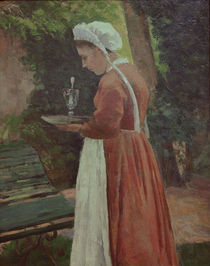 C.Pissarro, Das Dienstmaedchen by klassik art