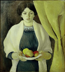 August Macke, Portraet Elisabeth Macke von klassik art