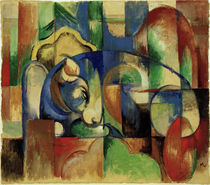 Franz Marc, Liegender Stier by klassik art