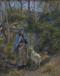 C.Pissarro, Frau mit Ziege von klassik art