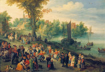 J.Brueghel d.Ae., Dorflandschaft von klassik art