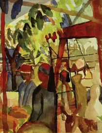 A.Macke, Marktleben by klassik art