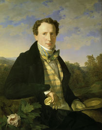 Ferdinand G. Waldmueller, Selbstbildnis by klassik art