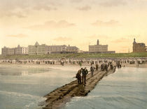 Borkum, Strand / Photochrom by klassik art