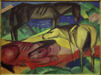 Franz Marc, Drei Pferde II von klassik art