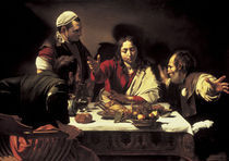 Caravaggio, Christus in Emmaus by klassik art