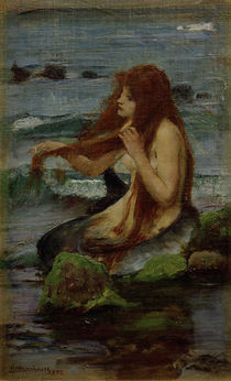 J.W.Waterhouse, Eine Nixe, 1892 by klassik art