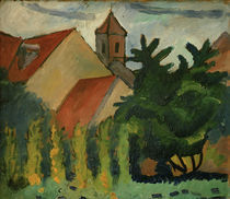 August Macke, Kirche in Kandern by klassik art