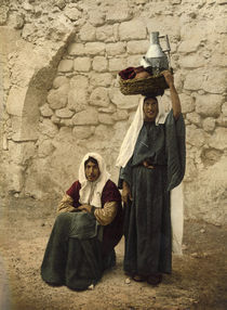 Palaestina, Baeuerinnen / Photochrom von klassik art